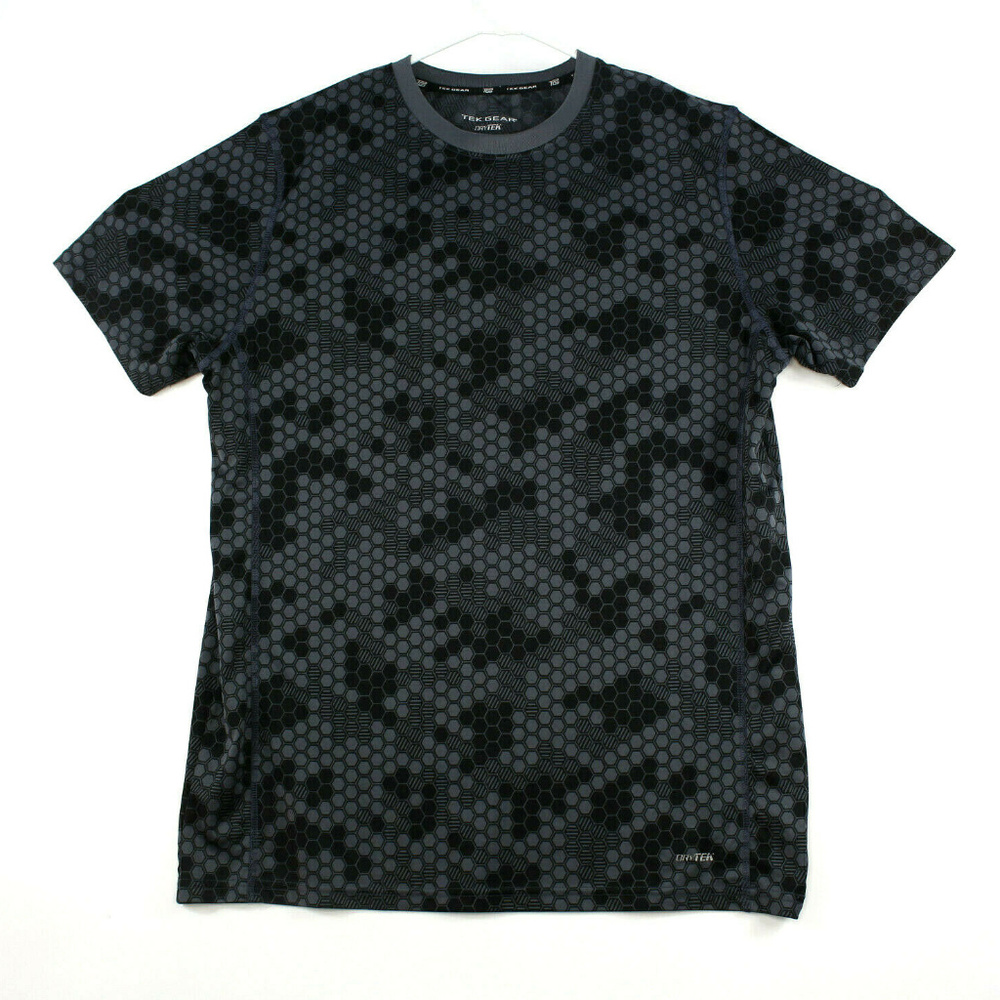 Tek Gear Mens Activewear Shirt Large Short Sleeve